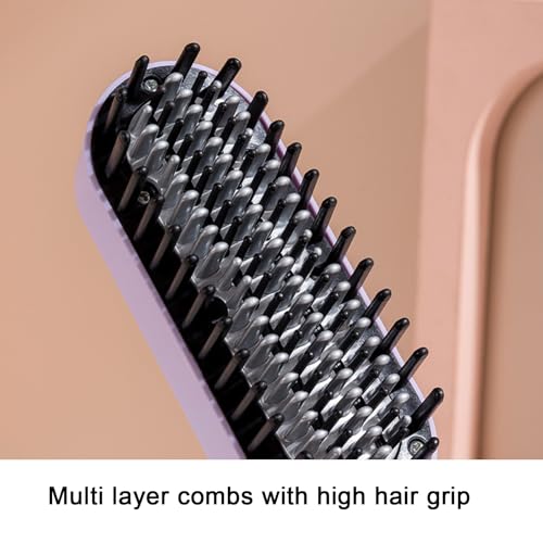 Cepillo para alisar y rizar cabello Asixxsix 110V miniatura 4