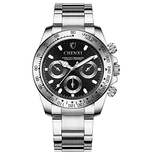 Montre homme acier inoxydable Fq-005 anti-rayure plaqué noir IP durable