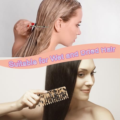Peines de dientes anchos para cabello rizado x2 miniatura 7