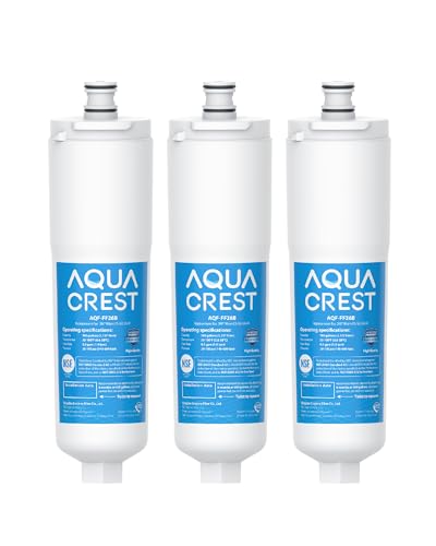 AQUA CREST CS-52 Refrigerator Water Filter, Compatible with Bosch® 640565, Whirlpool® WHKF-R-PLUS, EVOLFLTR10, 3M Cuno CS-52, CS-51, CS-452, W1085590, 56932, 2168701, 51000, 3 Filters
