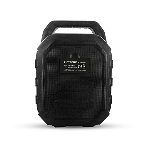 Enceinte Mini High Power Bluetooth Metronic 477188 audio portable noire avec micro inclus - 7