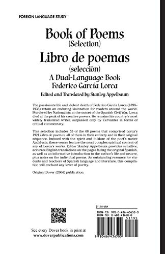 Book Of Poems (Selection)/Libro De Poemas (Selección): A Dual-Language Book (Dover Dual Language Spanish) #TOP1