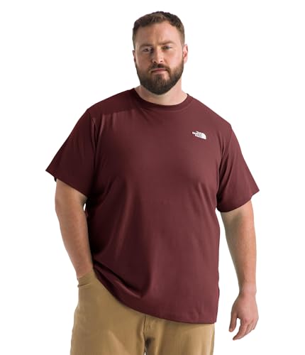 The North Face Men's Evolution Simple Dome Short-Sleeve Tee (Standard & Big Size) | Regular Fit Cotton Shirt with Embroidered Logo