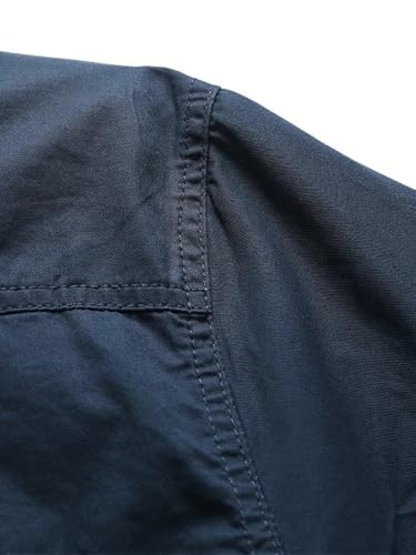 Image of FABRIPPLE Men's Cargo Jacket Shirt | 100% Cotton | 6 Pocket Utility Overshirt | Casual & Outdoor Wear | Breathable & Lightweight Fabric