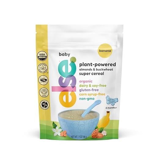 Else Plant-Based Organic Baby Cereal 6+ Months, Banana | (Pack 1)