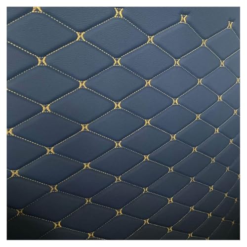 Tissu PU pour canapé et siège auto simili cuir bleu matelassé
