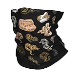 GTTDFASJ Multifunción Bufanda Bandana con estampado de serpiente y pitón bola para el cuello bufanda mágica estampada pasamontañas cálido unisex para adultos resistente al viento