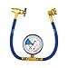 Automotive R134A AC Re-frigerant Recharge Kit with Pressure Gauge Hose for Car Vehicle Air Conditioning System Maintenance