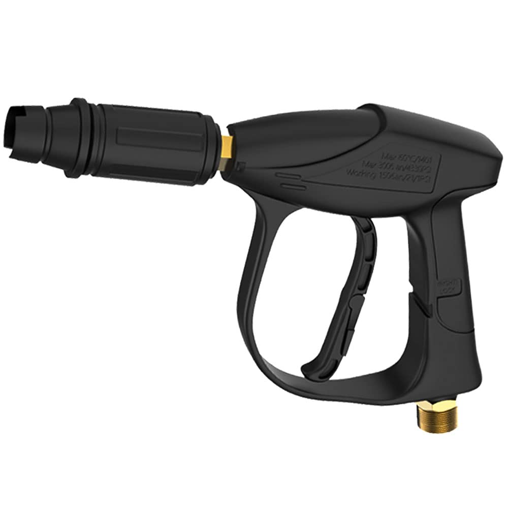 Pressure Washer Gun Car Water Spray Gun High Pressure Water Gun Pressure Washer with Adjustable Nosel (Color- Black, Material -Plastic)-image-34