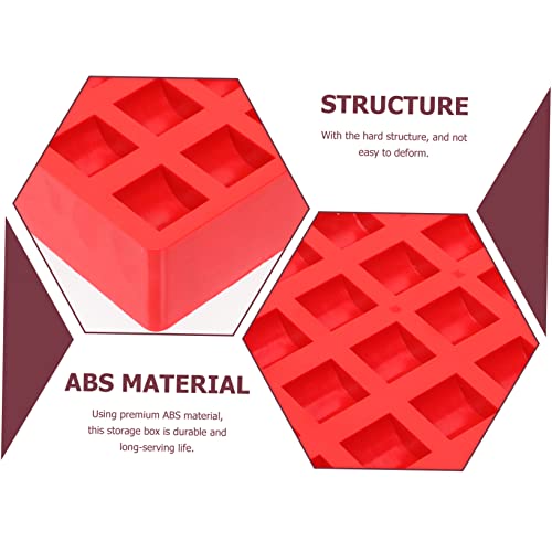 Estuche Multi-cuadrícula para Monedas 2 Piezas Rojo miniatura 4