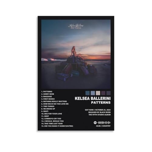 Kelsea Ballerini PATTERNS 5 Canvas Poster Bedroom Decoration Landscape Office Valentine's Birthday Gift Unframe-style12x18inch(30x45cm)