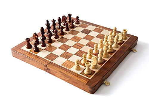 ITOS365 Folding Magnetic Travel Chess Board Set Wooden Game Handmade, Classic Game of Brilliance, 12 inches Gifts Items,‎for 24 years (B0798GHX8Z) Amazon Price History, Amazon Price Tracker