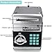 Totola Piggy Bank Electronic Mini ATM for Kids Baby Toy, Safe Coin Banks Money Saving Box Password Code Lock for Children,Boys Girls Best Gift (Silver)