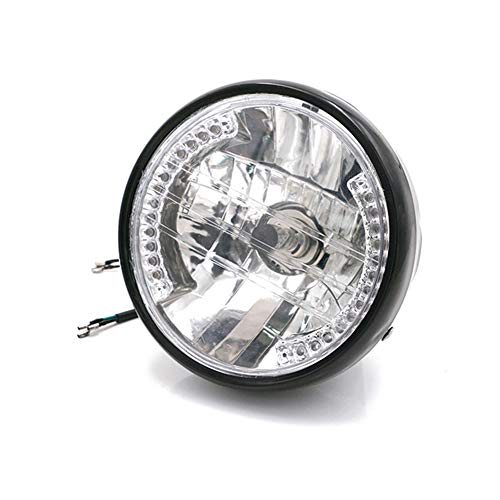 Phare de moto de 7 pouces LED avec projecteurs intégrés et support - 3
