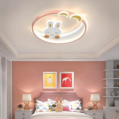 Plafonnier lapin mignon LED encastré dimmable pour lampe de plafond