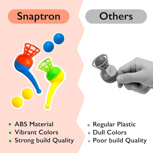 Image of SNAPTRON Return Gifts for Kids, 24Pcs Magic Blow Pipe & 48Pcs Floating Ball Birthday Return Gift for Kids Creative Magic Blowing Ball Toy Party Game for Kid & Adults
