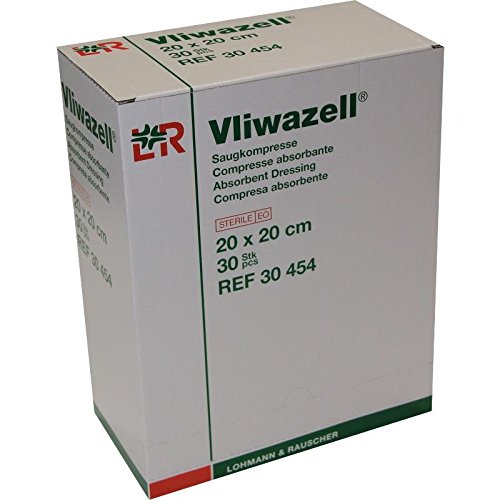 VLIWAZELL Saugkompressen 20x20 cm steril 30 St