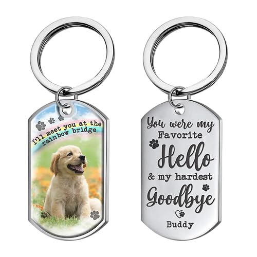 Pawfect House Personalized Keychains - Dog Keychain, Pet Memorial Gifts For Dogs, Dog Memorial Gifts For Loss Of Dog, Pet Memorial Gifts, Pet Loss Gifts, Cat Lover Gifts, Cat Memorial Gifts