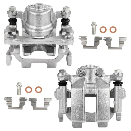 Image of SCITOO Rear Left & Right Disc Brake Calipers With Bracket 19B6036 19B6037 | Fit For Infiniti,For Nissan Models - For 370Z 2010-2020,For G25 2011-2012,For G37 2011-2013,For JX35 2013,For M35 2010 2PCS