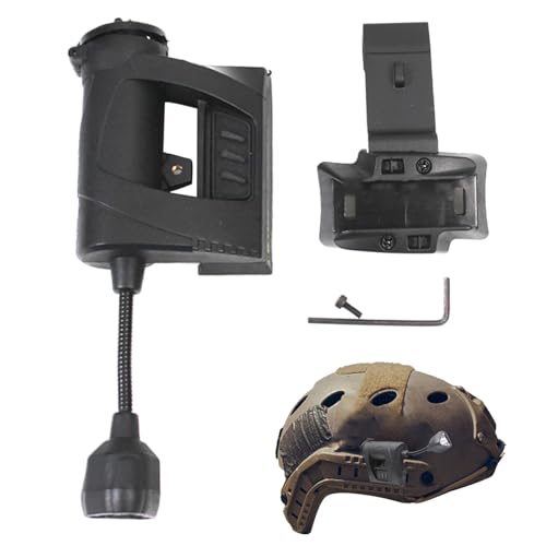 Linterna de casco duro con cuello flexible y luces LED impermeables para rescate 7