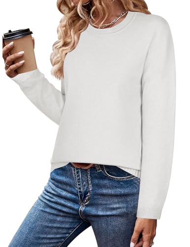 Image of Zeagoo Sweaters for Women Fall Outfits Trendy 2025 Long Sleeve Shirts Bussiness Casual Knit Pullover Sweater Tops