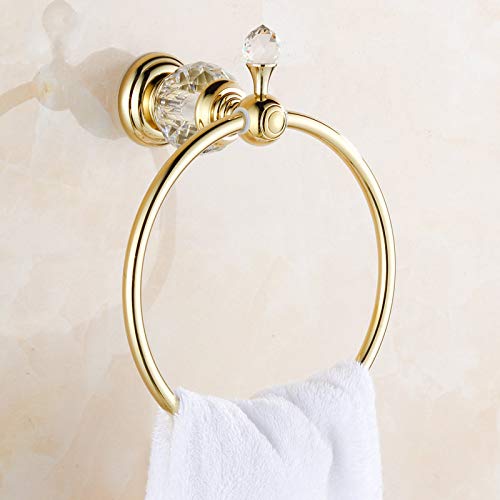 Crystal Solid Brass Gold Washroom Robe Hook Soap Holder Towel Bar Towel Bar Cup Holder Bathroom Accessories Soap Dish #TOP2