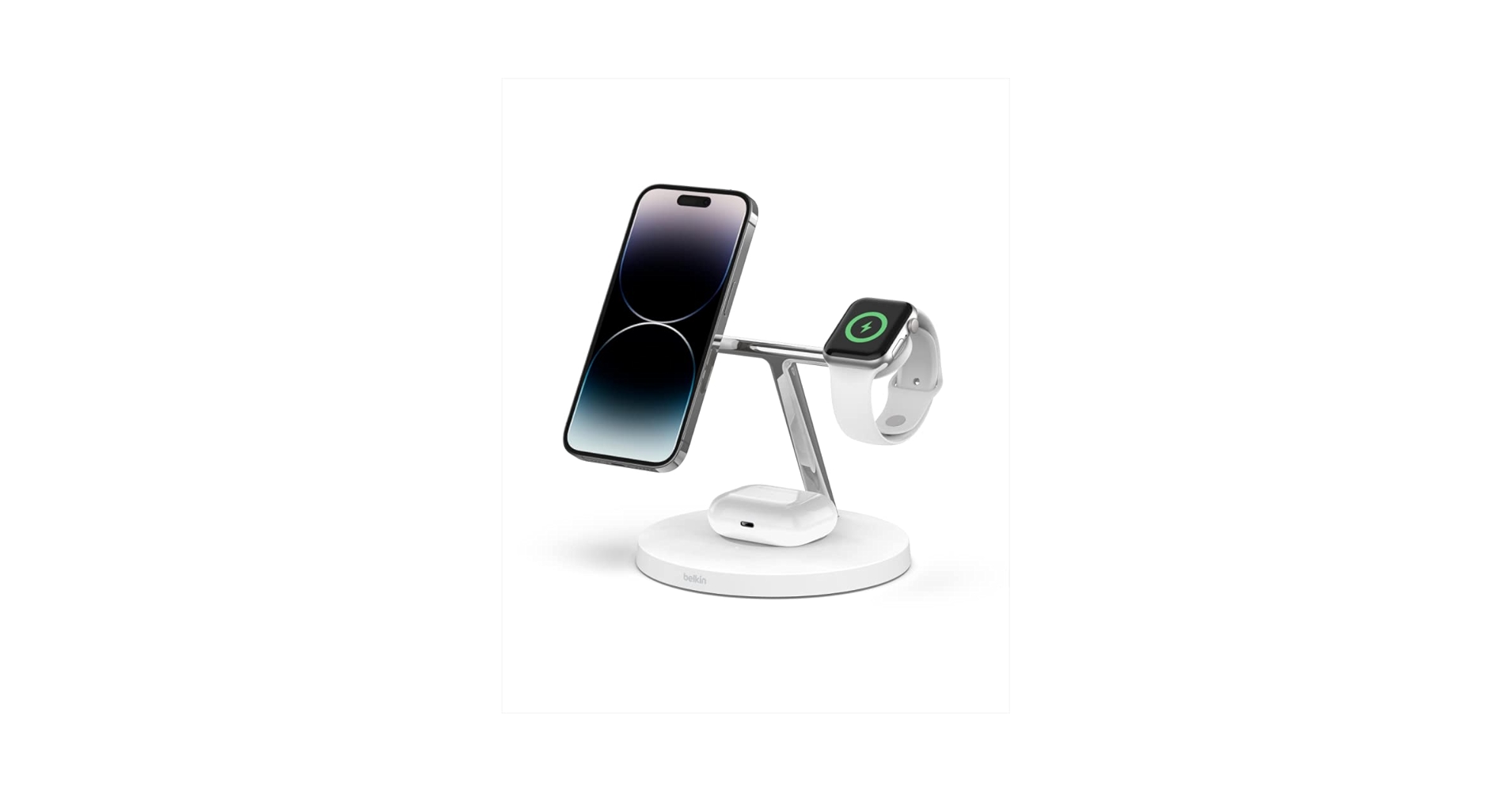 【色: ホワイト】Belkin 3 in 1 MagSafe充電器 最大15W高 Amazon.co.jp: Belkin[Apple公認] 3 in 1 MagSafe充電器 最大15W