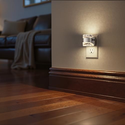 Image of Briignite Night Light Dimmable Night Lights Plug Into Wall w /Bubble Design | 2 Pack 3000K /4000K /5000K & 3 Brightness Levels for Baby Nursery Hallway Bathroom Kids Room, 3CCT