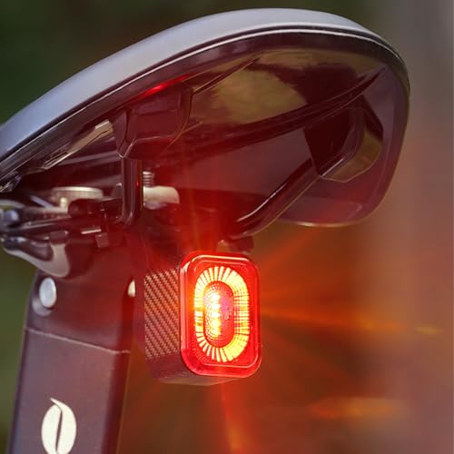 Feu arrière de vélo intelligent étanche IPX6 rechargeable USB-C pour sécuriser vos trajets