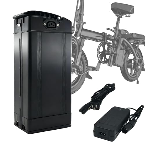 48Volt 20Ah Ebike Lithium Battery 48V 20Ah Ebike Battery Folding E Bike Batteries with Base and 2A Charger for 100-1000W Electric Bike, Bicycles Motor