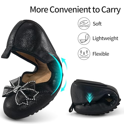 Aomigoct Ballet Flats for Women Shoes: Comfortable Round Toe Work Flats - Ladies Wedding Slip On Dressy Shoes4