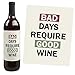 Big Dot of Happiness - Liquid Therapy - Rough Day Decorations for Women and Men - Wine Bottle Label Stickers - Set of 4