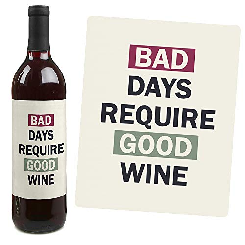 Étiquettes de bouteille de vin au design soigné Liquid Therapy Rough Jour