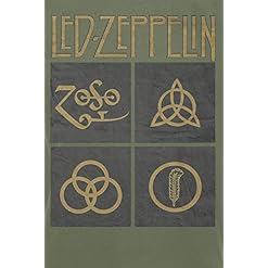 Générique LED Zeppelin Green Symbols Homme T-Shirt Manches Courtes Olive Regular/Coupe Standard - Les Beatles, Paul McCartney, John Lennon, RIngo Starr, George Harrison Générique LED Zeppelin Green Symbols Homme T-Shirt Manches Courtes Olive Regular/Coupe Standard – Image 3