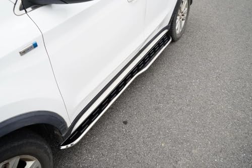Estribos de aluminio para Jeep Cherokee KL 2014-2025 negros y plateados 2PCS miniatura 3