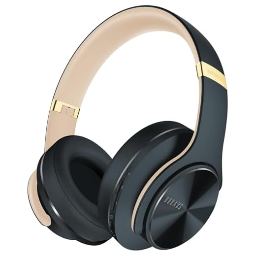 DOQAUS Bluetooth Kopfhörer Over Ear, [Bis zu 52 Std] Kabellose Kopfhörer mit 3 EQ-Modi, HiFi Stereo Faltbare Headset mit Mikrofon, weiche Ohrpolster für iPhone/ipad/Android/Laptops (Asphaltgrau)