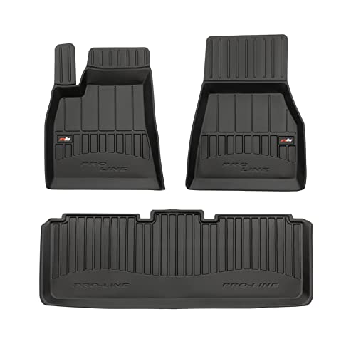 Tapis de sol Tesla Model S imperméable à bords hauts ProLine