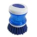 Ruilogod Blue White Plastic Grip Kitchen Wok Pot Samozdoziomowa szczotka do czyszczenia