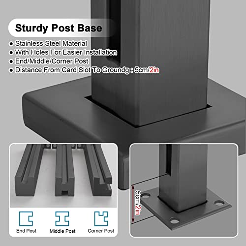 Rampe d'escalier instable : colonne de balustrade fixe avec support de sol robuste - 7
