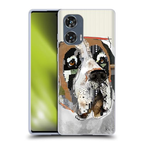 Head Case Designs Officially Licensed Michel Keck Saint Bernard Dogs 2 Soft Gel Case Compatible with Motorola Edge 50 Fusion