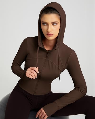 Hooded Zip Workout Jacket view 6