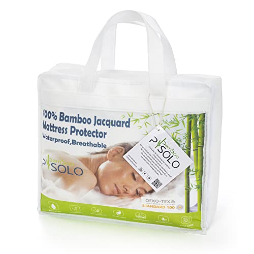 PISOLO Coprimaterasso Impermeabile in Bambù 90x200, coprimaterasso lussuoso comfort traspirante...