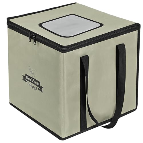 Cestas para Fermentación de Pan, Banetones para Pan con Calefacción, Control de Temperatura Plegable kit de Prueba para Pan y Masa Yogurt