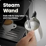 Chefman CraftBrew Machine à café expresso, machine à expresso numérique à pompe de 15 bars avec buse vapeur pour latte et cappuccino, machine à café expresso compacte avec réservoir d'eau amovible de 1,5 L - Noir