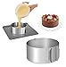 J&P Home Stainless Steel Adjustable Round Cake Ring Mold Mousse Mold, 6 Inch to 12 Inch