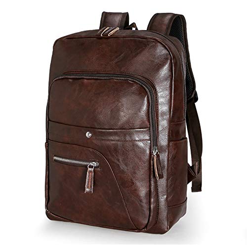 Mochila de viaje para hombre que soluciona el espacio con estilo retro marrón