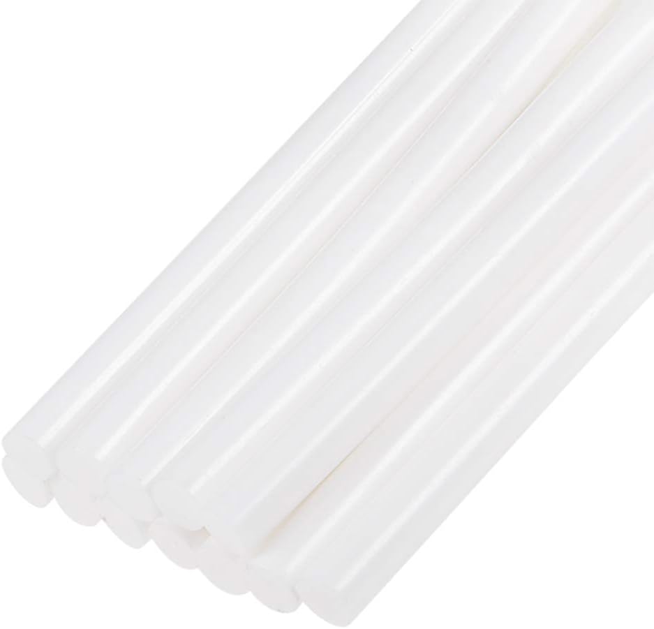 uxcell Mini Hot Glue Sticks for Glue Gun 7mm x 100mm White 12pcs