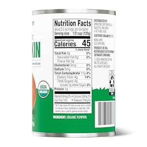 Amazon Grocery, Organic Pumpkin, 15 Oz (Previously Happy Belly, Packaging May Vary) Amazon Grocery Organic Pumpkin 15 Oz Previously Happy Belly Packaging May Vary