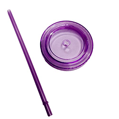 Image of BonZeal Pack of 1 Acrylic Freezing Gel Purple Peppa Pig Sipper Tumbler with Lid Straw 450 ml
