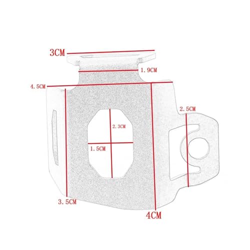 Protector de depósito de freno trasero para CB500X de aluminio azul resistente 2